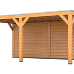 Douglas overkapping, 407 x 783 cm + wand blank, Verando, Living